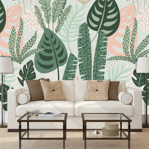 Precious Plants Mural, Custom Wallpaper Design