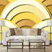 Sunny Arches mural shades of golden modern arches, Custom Wallpaper Design