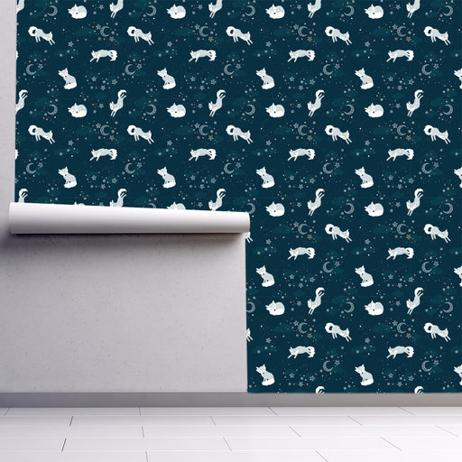 The Wandering Wolf Wallpaper, Custom Wallpaper Design