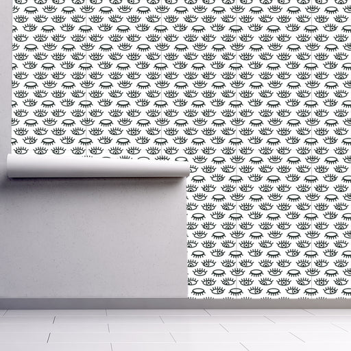 Eye Candy wallpaper in black and white, Custom Wallpaper Design