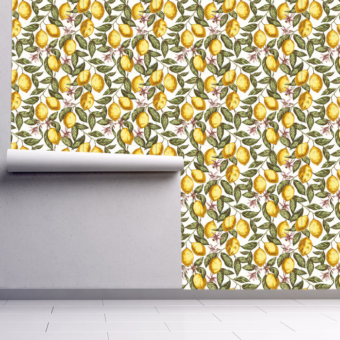 Lazy Lemon, Custom Wallpaper Design							