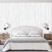 Wood Grain mural has illustrated wood grain lines on white background, Custom Wallpaper Design