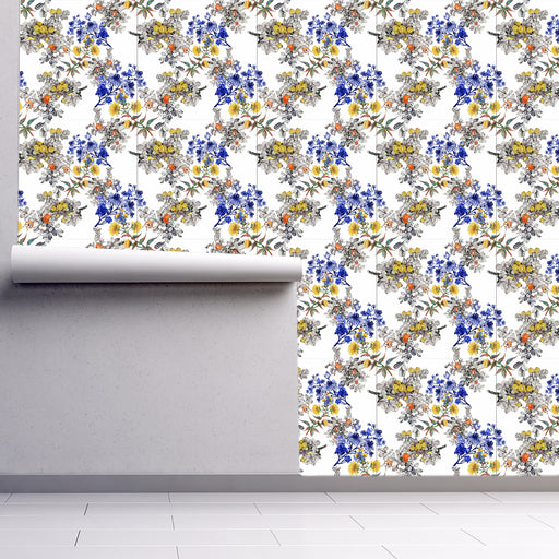 Meadow of Bouquet Bliss, Custom Wallpaper Design