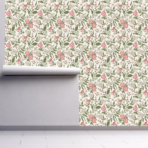 Colorful Flower Melody (Pink), Custom Wallpaper Design