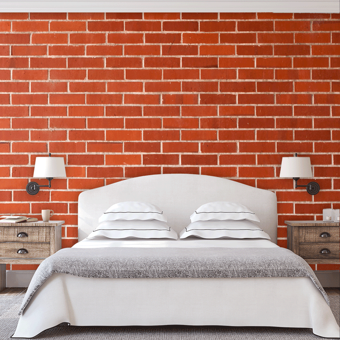 Red Brick mural, Custom Wallpaper Design